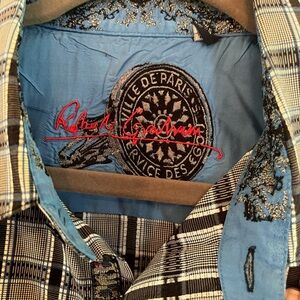 Robert Graham Blue Plaid Shirt